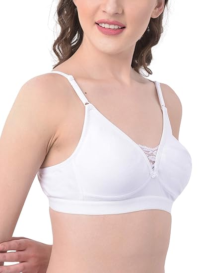 Clovia Women’s Cotton Full-Cup T-Shirt Bra – Non-Padded & Non-Wired Comfort